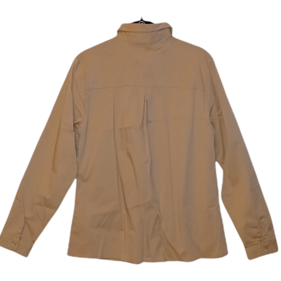 Castro Men's Button Down Shirt Beige Size S/M - Picture 3 of 7